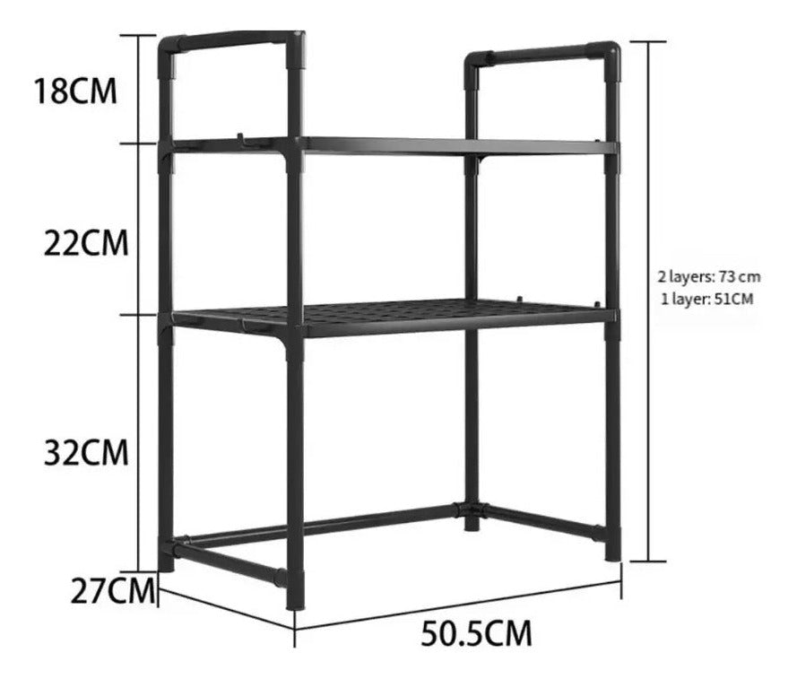 Estante Organizador de Microondas 2 Niveles 4
