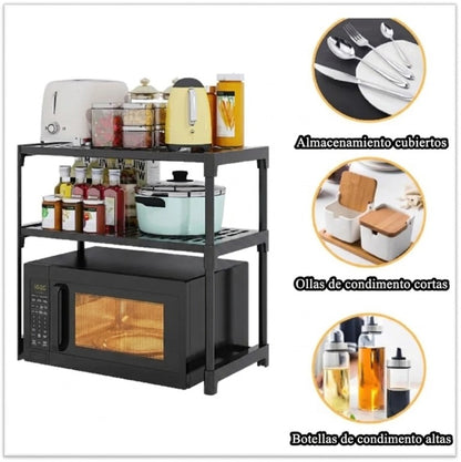 Estante Organizador de Microondas 2 Niveles 5