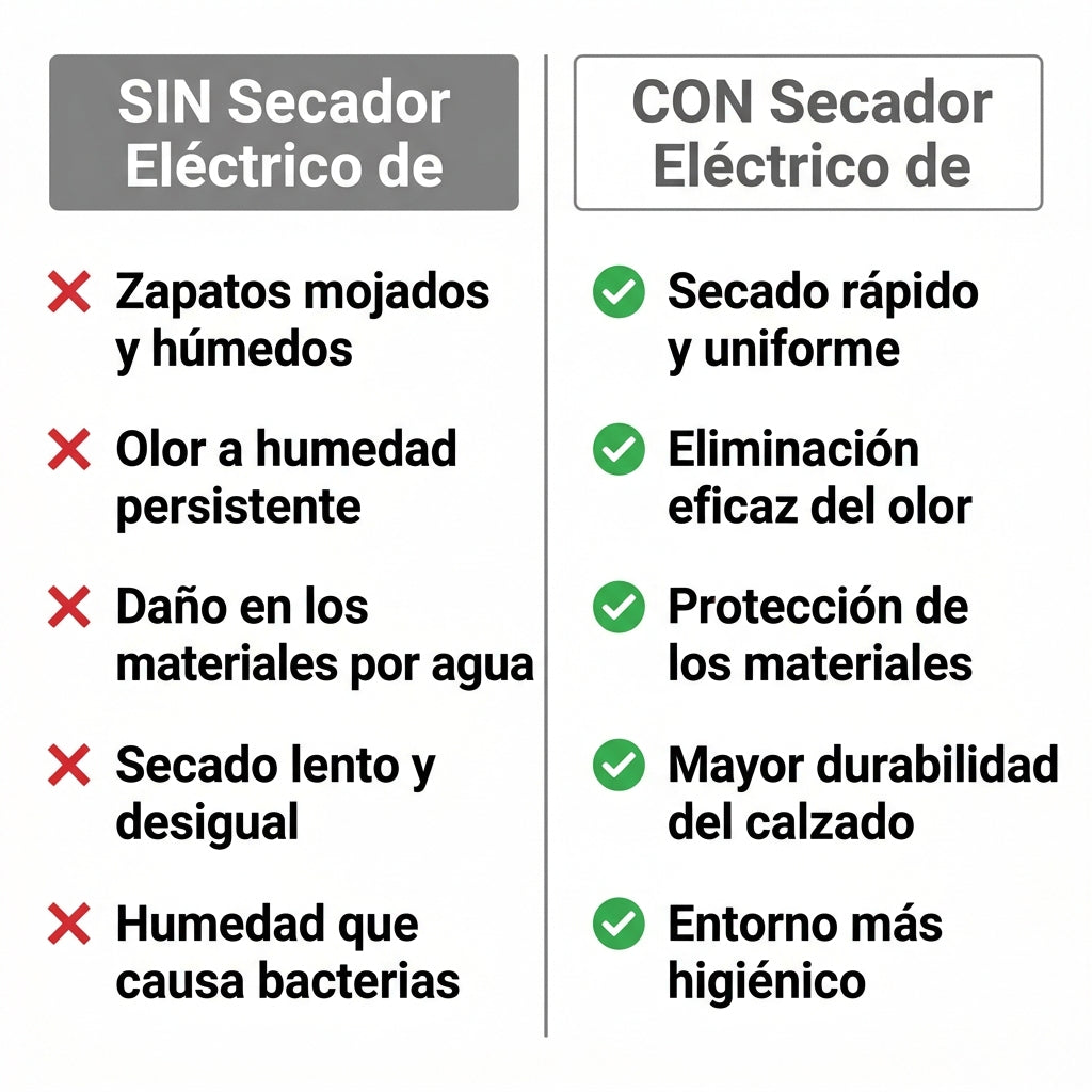 Comparación Secador Eléctrico de Zapatos Portátil